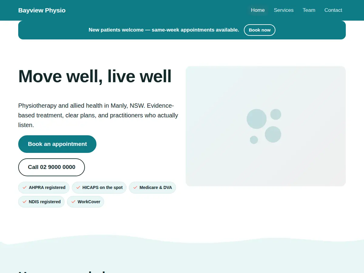Reef theme on the Health & wellness starter